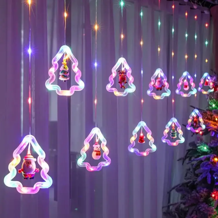 Festivaglow Usb-Powered Christmas String Lights – 3-Meter Curtain Style With 120 Leds & Remote 1