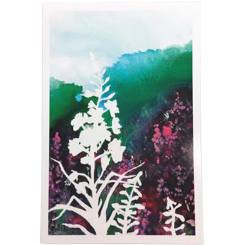 Fireweed Botanical Thank-You Greeting Card 1