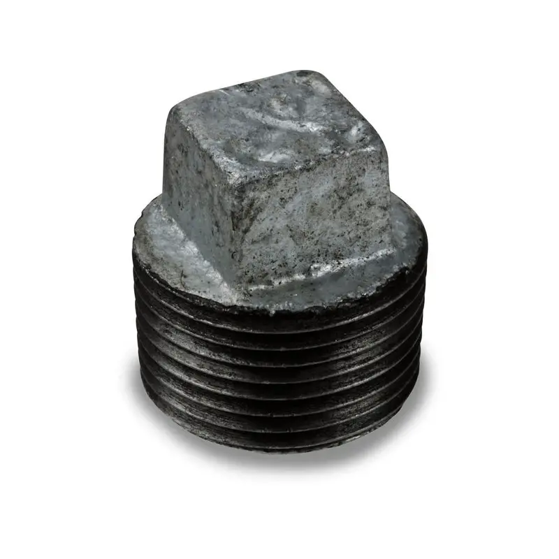 Galvanized Square Head Threaded Plug 1