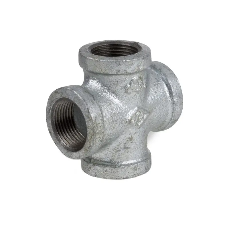 Galvanized Steel Cross Fitting For Irrigation Systems 1