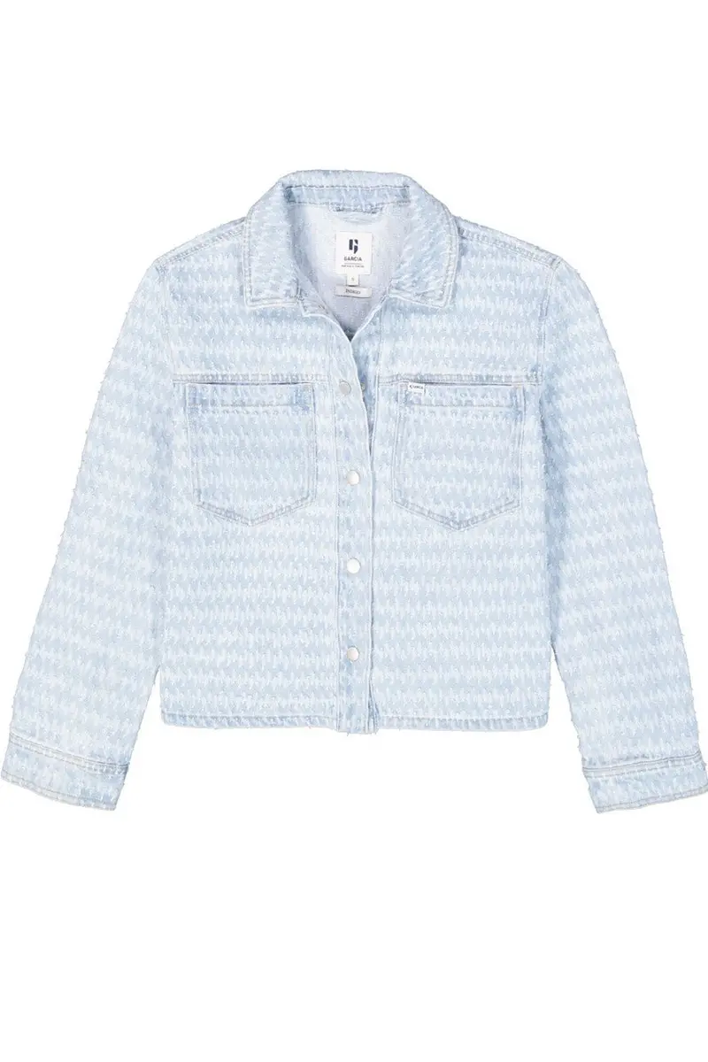 Garcia Classic Denim Jacket In Medium Wash Blue 1