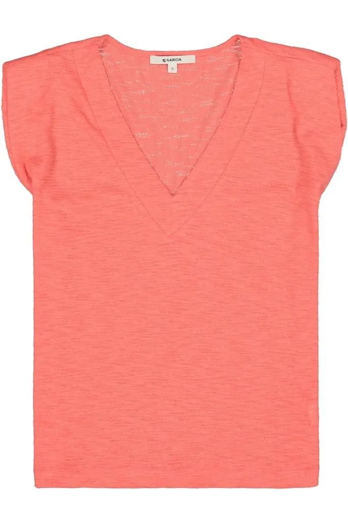 Garcia Coral Red Sleeveless Top – Style 4381.42.0001 1