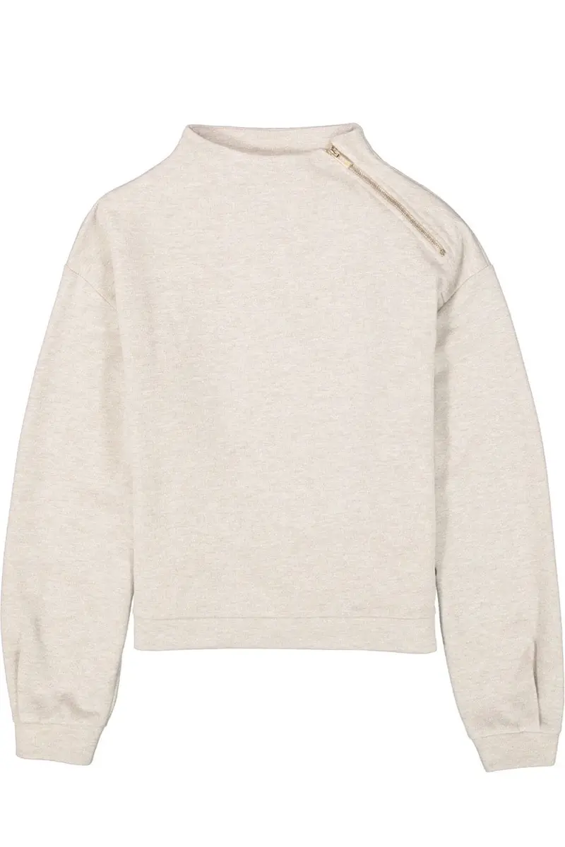 Garcia Cotton Sweatshirt In Ecru 1