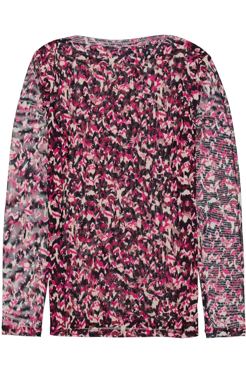 Garcia Printed Top In Red Pattern 1