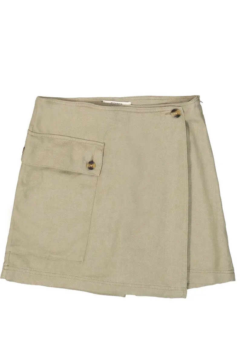 Garcia Short Skirt – Style 4161.25.0001 In Khaki 1