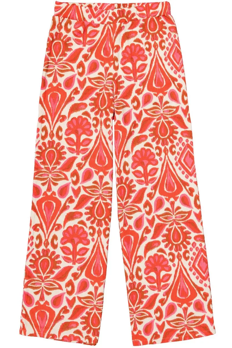 Garcia Women'S Printed Wide-Leg Trousers In Red (Style 4109.49.0002) 1