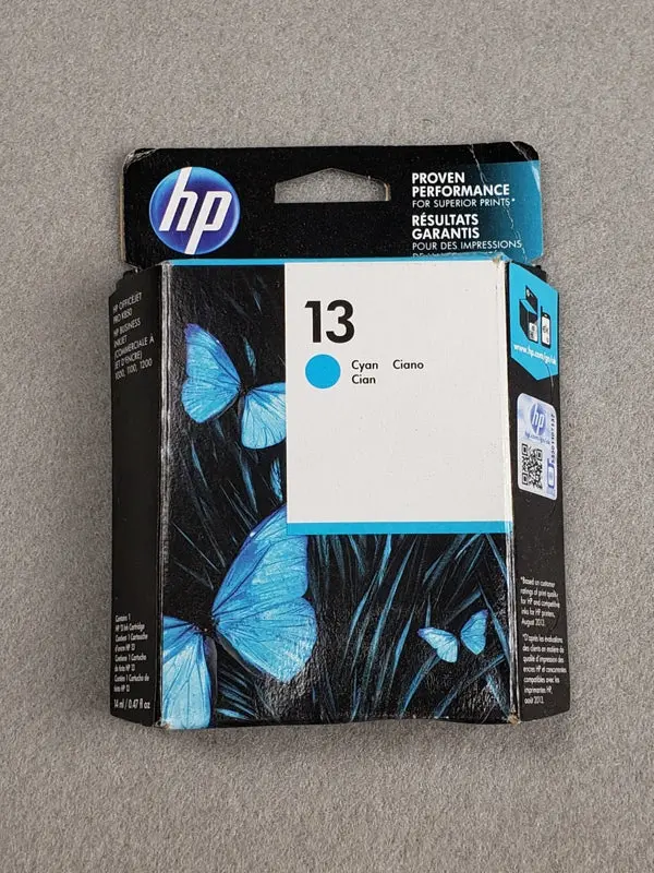 Genuine Hp Designjet C4815A Cyan Ink Cartridge – Compatible With Hp #13 Printers 1