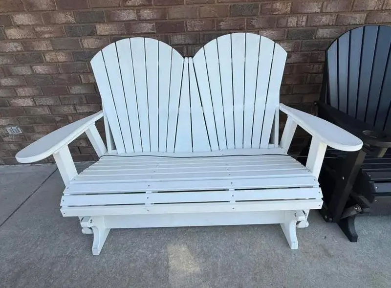 Handcrafted Amish Outdoor Glider – Locally Made, Solid Wood Construction 1