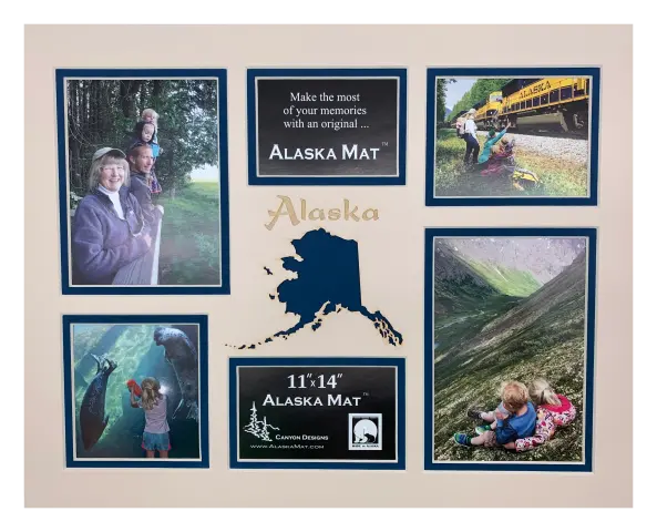Horizontal Alaska Photo Mat – 11X14 Inch Display Frame Insert 1