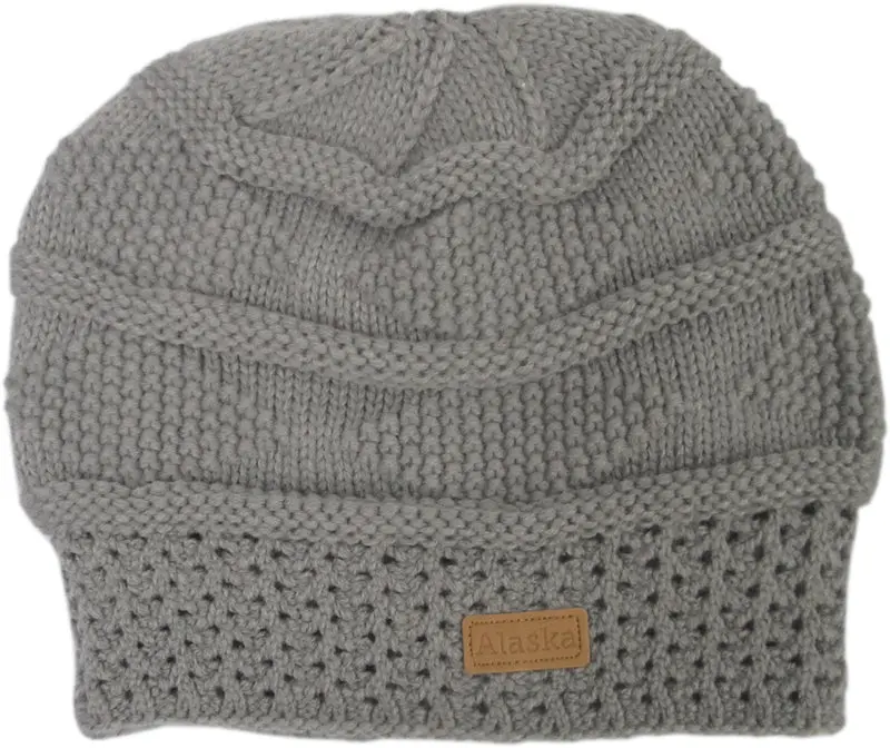 Horizontal Band Knit Alaska Hat – Striped Beanie With State-Inspired Color Palette 1