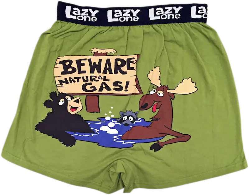 Humorous Natural Gas Warning Boxer Briefs For Men 1