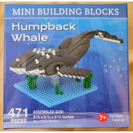 Humpback Whale Mini Building Set – Stem-Compatible Animal Model Kit 1