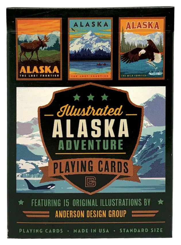 Illustrated Alaska Adventure Deck – Themed Playing Cards 1