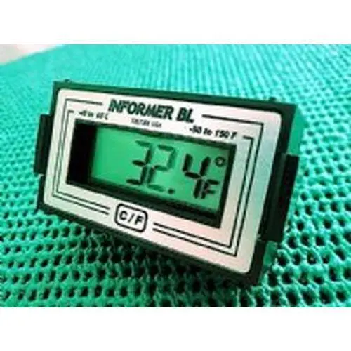 Informer Bl Digital Thermometer – 12Vdc Powered With Green Backlit Display 1