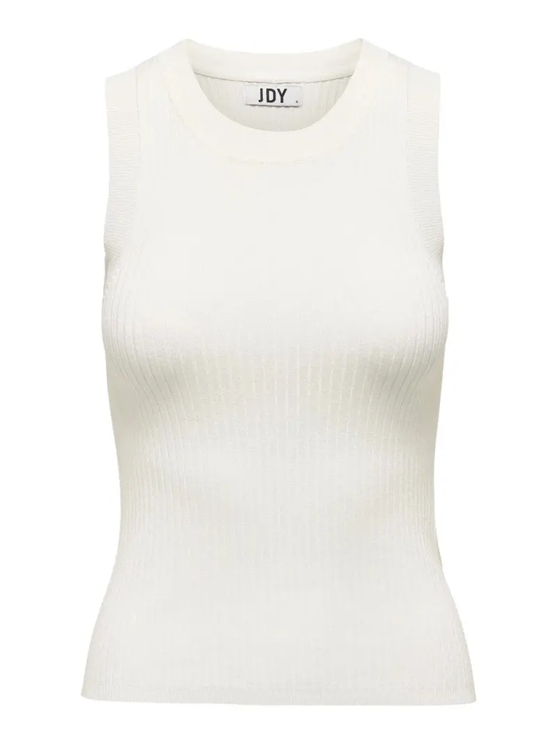 Jdyaya Solid Tank Top In Off-White 1