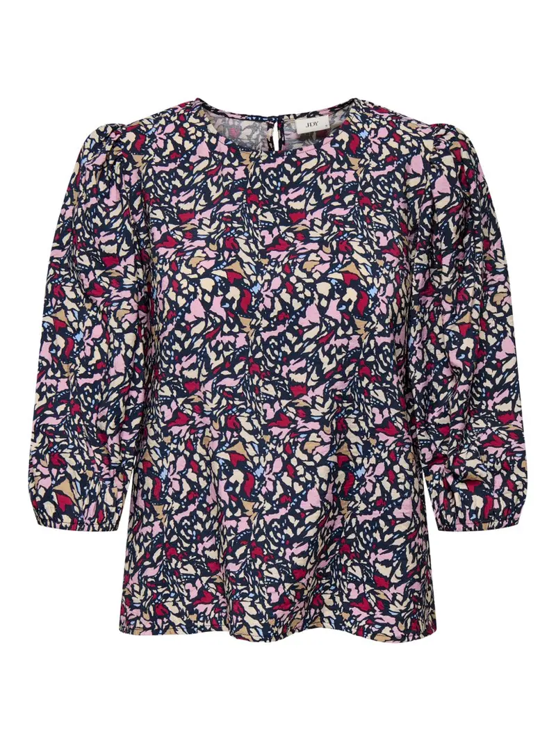 Jdycamille Three-Quarter Sleeve Top – Blue Floral Print 1