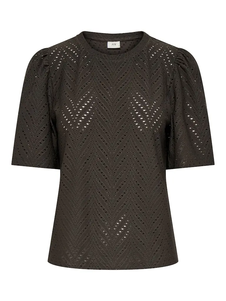Jdycarla Cathinka Short-Sleeve Kids Top – Brown 1