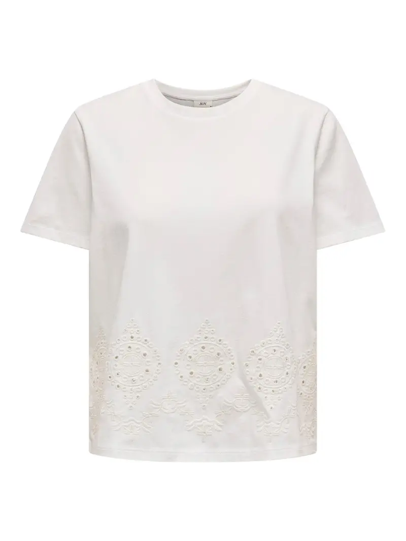 Jdycif Broderie Anglaise Top – Off-White Lace Detail 1
