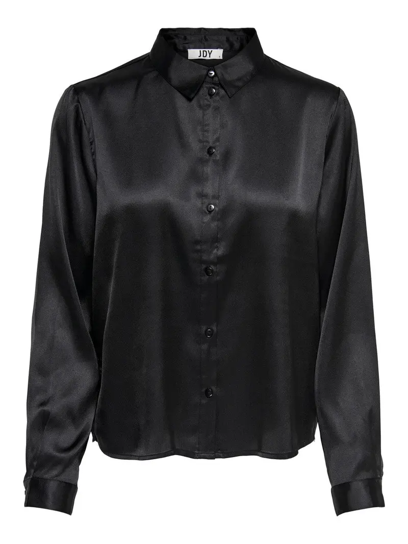 Jdyfifi Woven Long-Sleeve Shirt With Necktie Detail In Black 1