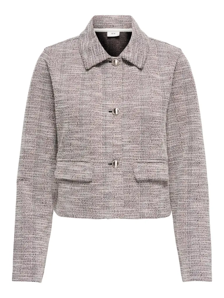 Jdylissy Long Blazer In Pink Floral Print 1