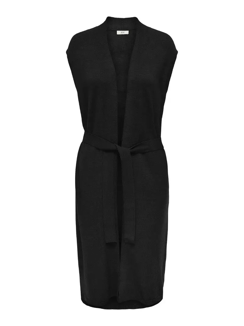 Jdymarco Black Open-Front Belted Vest 1