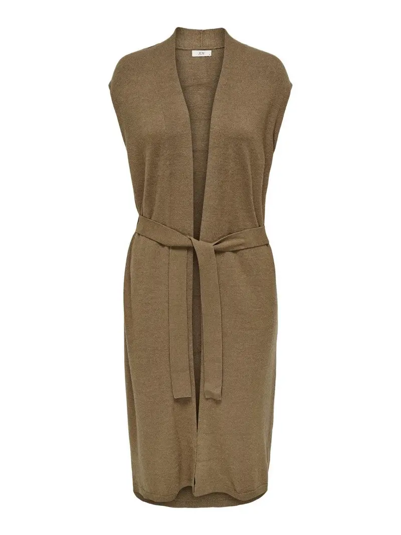 Jdymarco Brown Open-Front Belted Vest 1