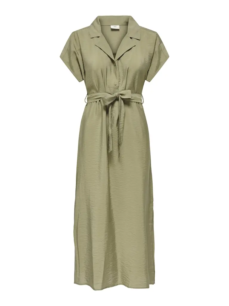 Jdytroya Midi Dress With Floral Print In Earthy Army Tone 1