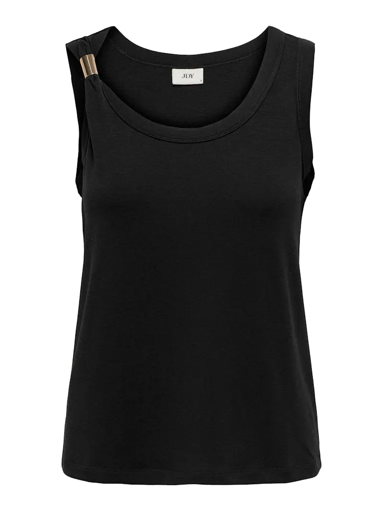 Jdyuffa Sleeveless Junior Top In Black 1