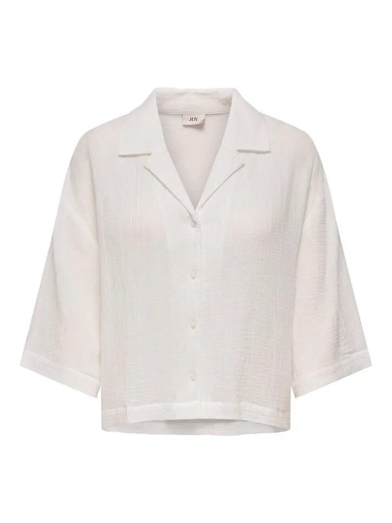 Jdyyuma Three-Quarter Sleeve Loose Shirt – Off-White 1