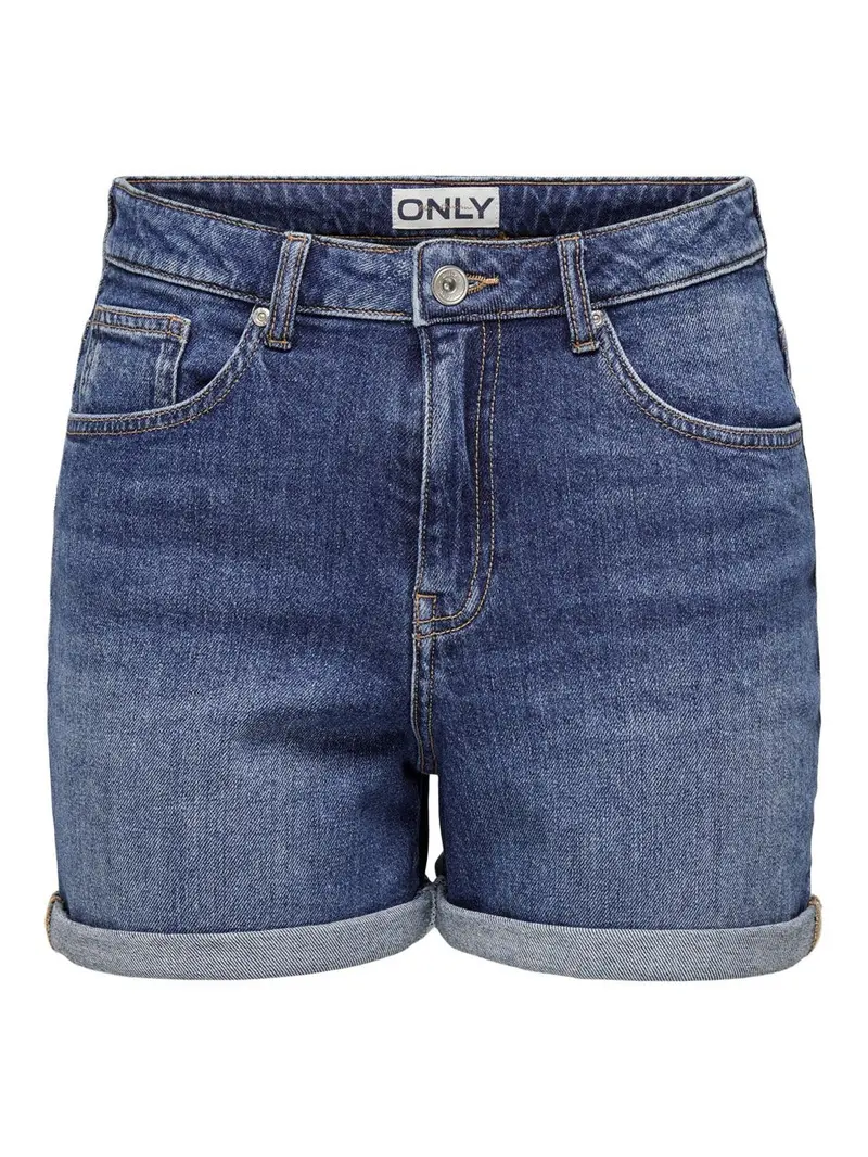Josephine Stretch Denim Shorts For Kids – Blue 1