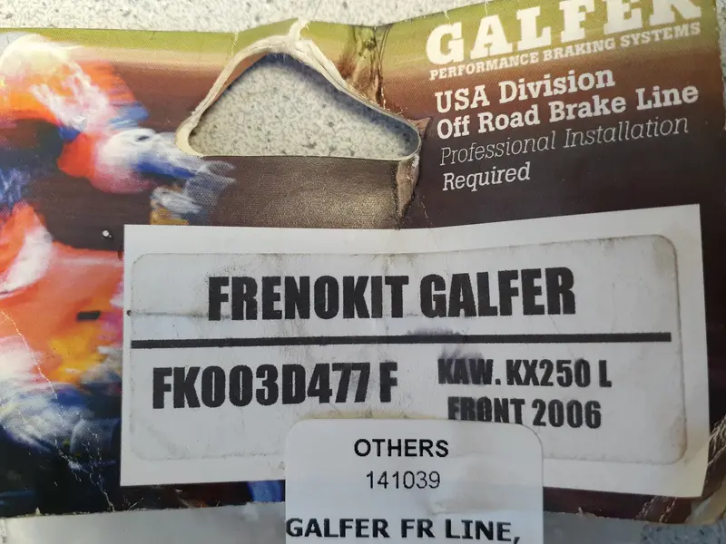 Kawasaki Kxf, Rm-Z & Kx Front/Rear Galfer Stainless Brake Lines 1