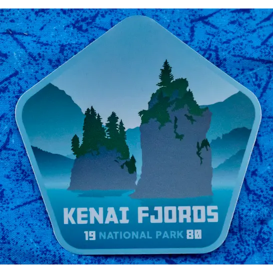 Kenai Fjords National Park Vinyl Sticker – Waterproof Outdoor Use 1
