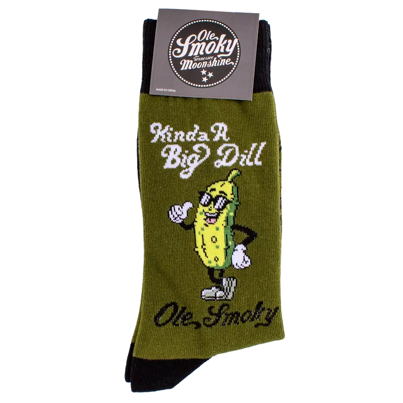 Kinda A Big Dill Novelty Socks 1