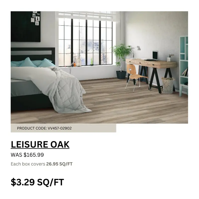 Leisure Oak Coretec Rigid Core Vinyl Flooring 1