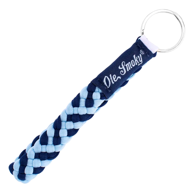 Light Blue And Navy Stretchy Wristlet 1