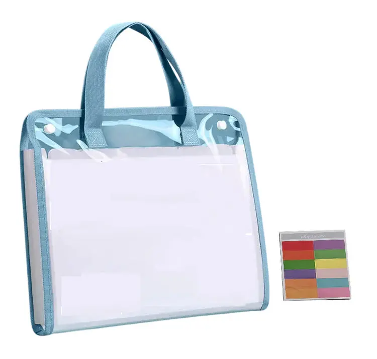 Lightweight Transparent 13-Pocket A4 Carry-All Bag 1