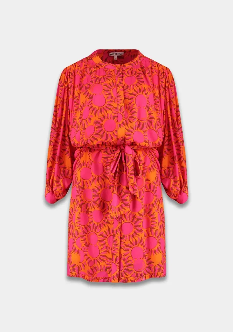 Mae-Dr Orange Patterned Skirt 1