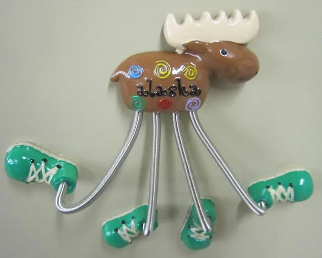 Magnetic Moose Figure With Adhesive Shoe Bases 1