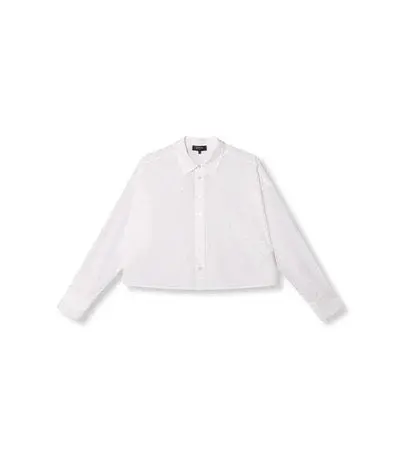 Mary White Patterned Top 1
