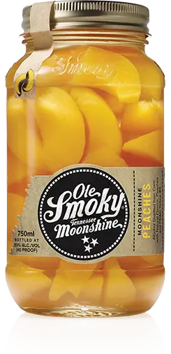 Moonshine-Soaked Peaches In Jar 1