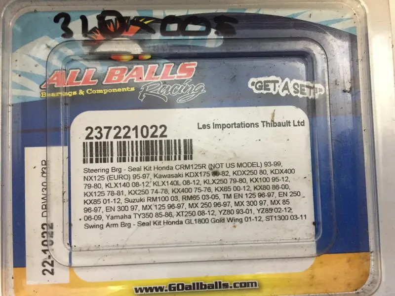 Motorcycle Steering Head Bearing Service Kit 1