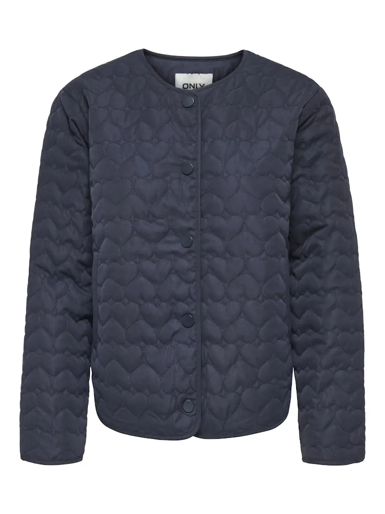 Navy Quilted Oversize Outerwear Jacket 1