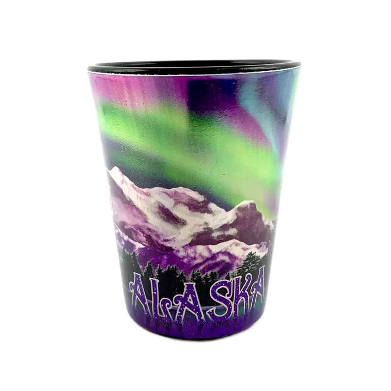 Northern Lights Alaska-Themed Shot Glass 1