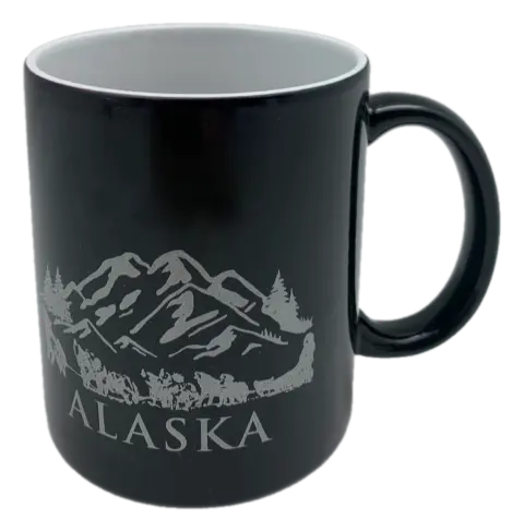 Northern Lights Dog Team Color-Changing Mug – 12 Oz Heat-Sensitive Ceramic 1