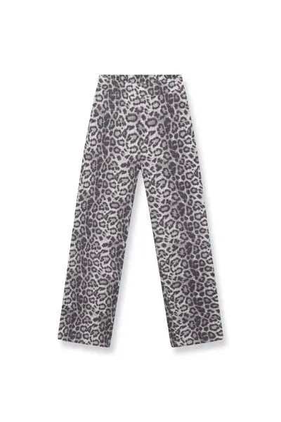 Nova Relaxed Fit Top – Grey Geometric Print 1
