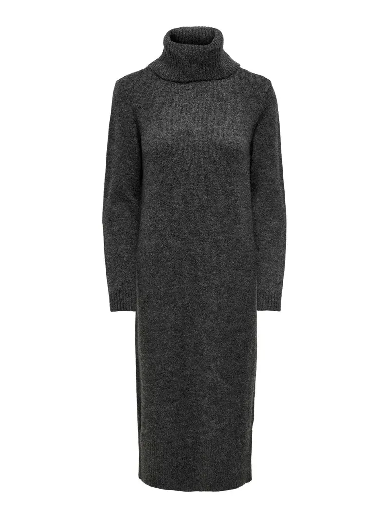 Onlbrandie Charcoal Long Sleeve Roll-Neck Dress 1