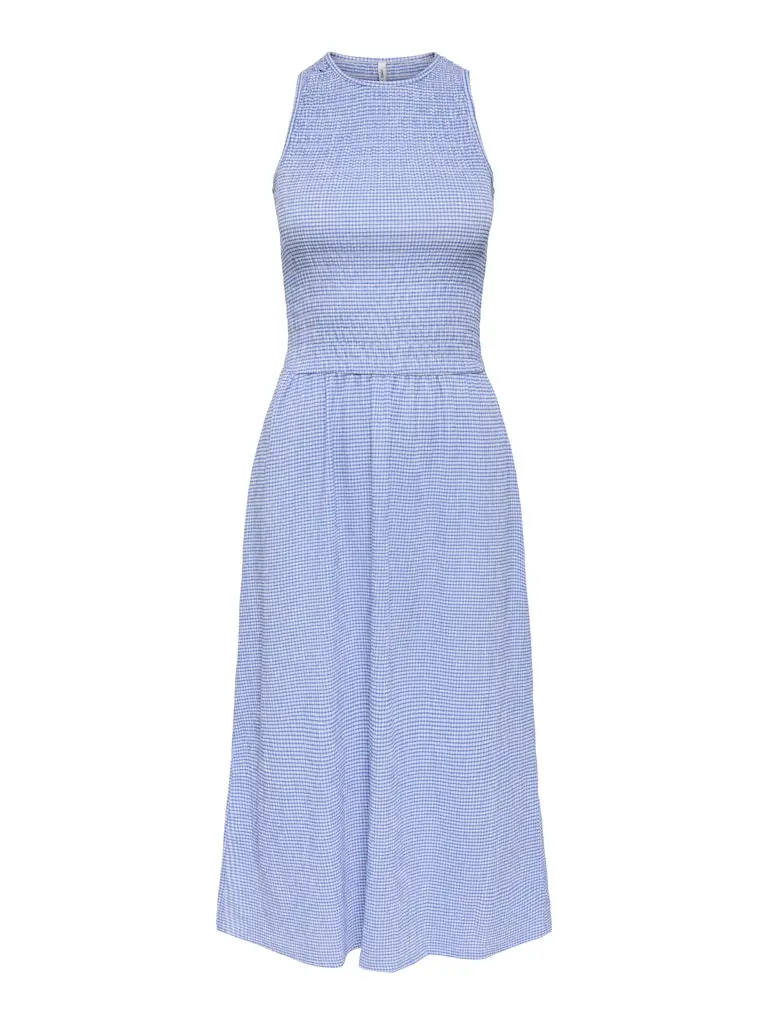 Onlcelle Smocked Junior Dress In Blue Print 1