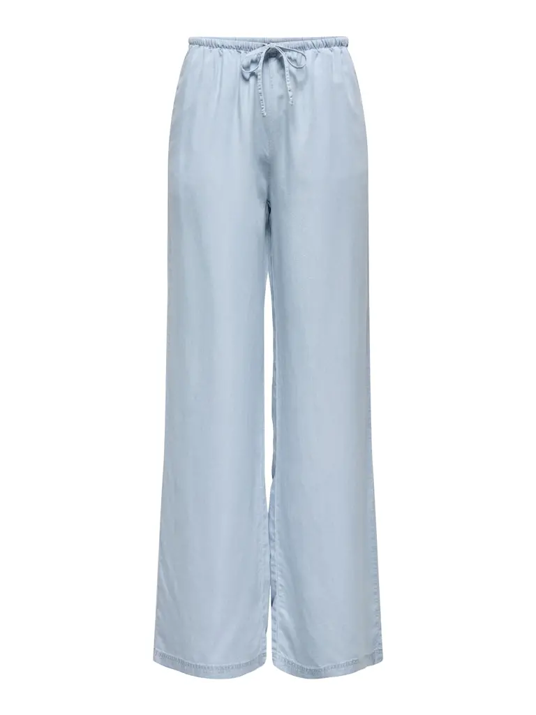Onlcharis High-Waisted Pull-On Denim Pants In Blue Denim 1