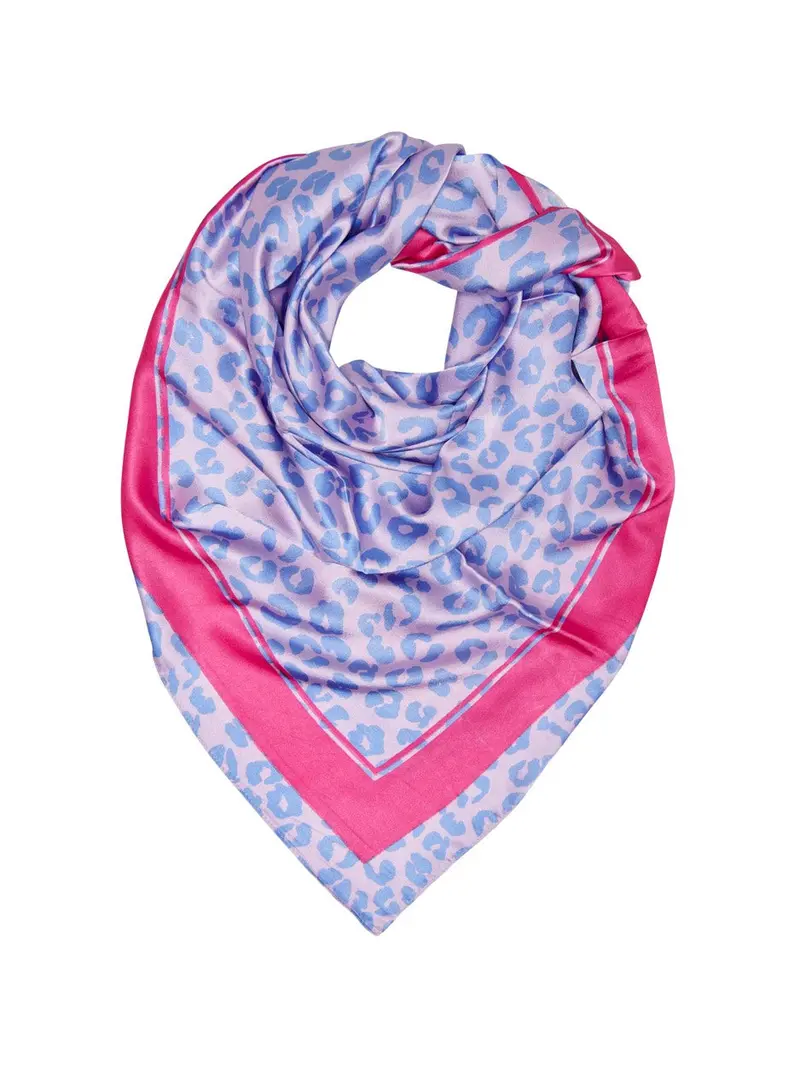 Onlcherie Life Midi Satin Scarf In Pink Pattern 1
