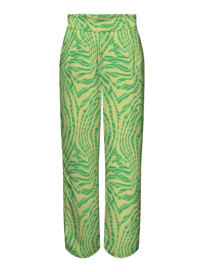 Onlchicago Life Palazzo Pants – Green Print 1